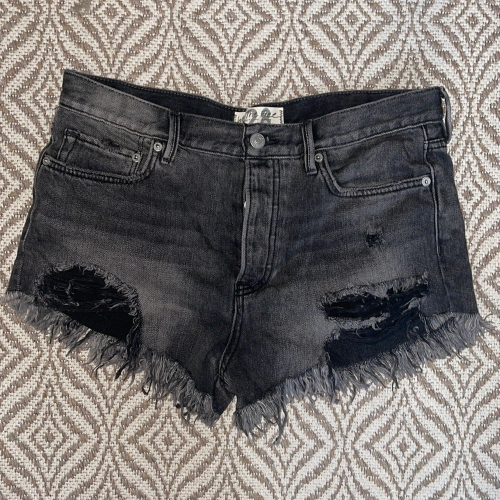 Free People Denim Jean Shorts